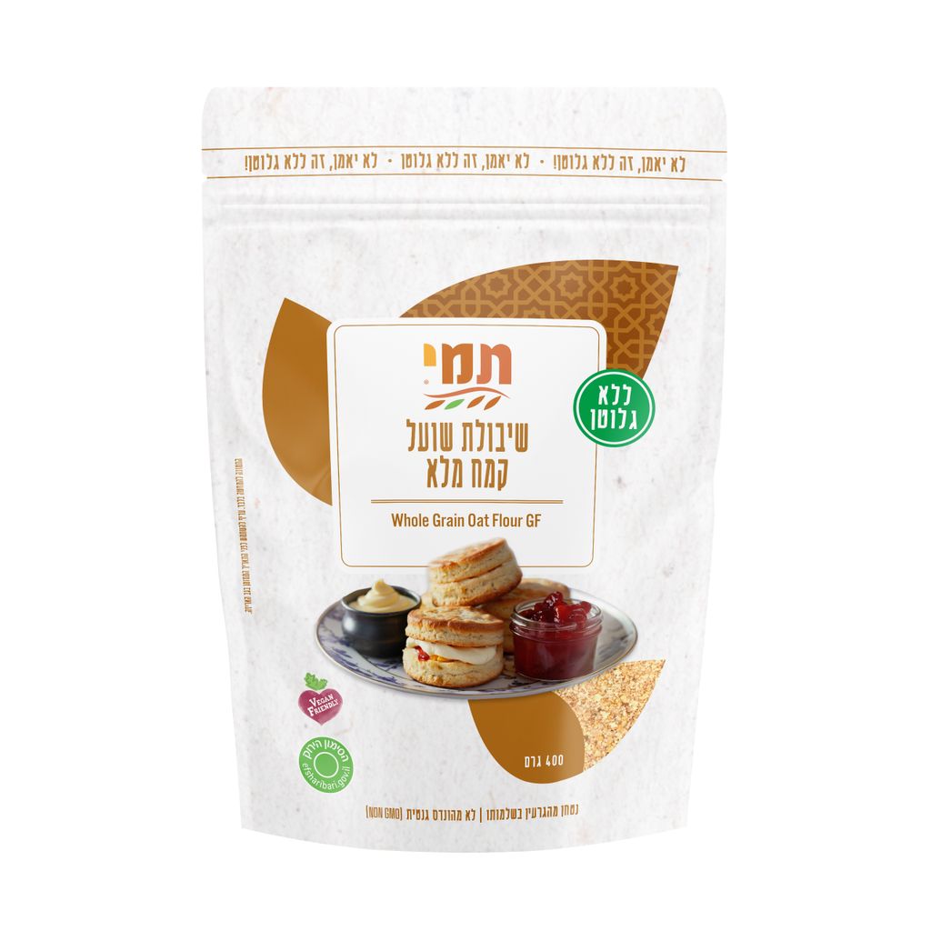 תמי קמח שיבולת שועל מלאה ללא גלוטן 400 ג