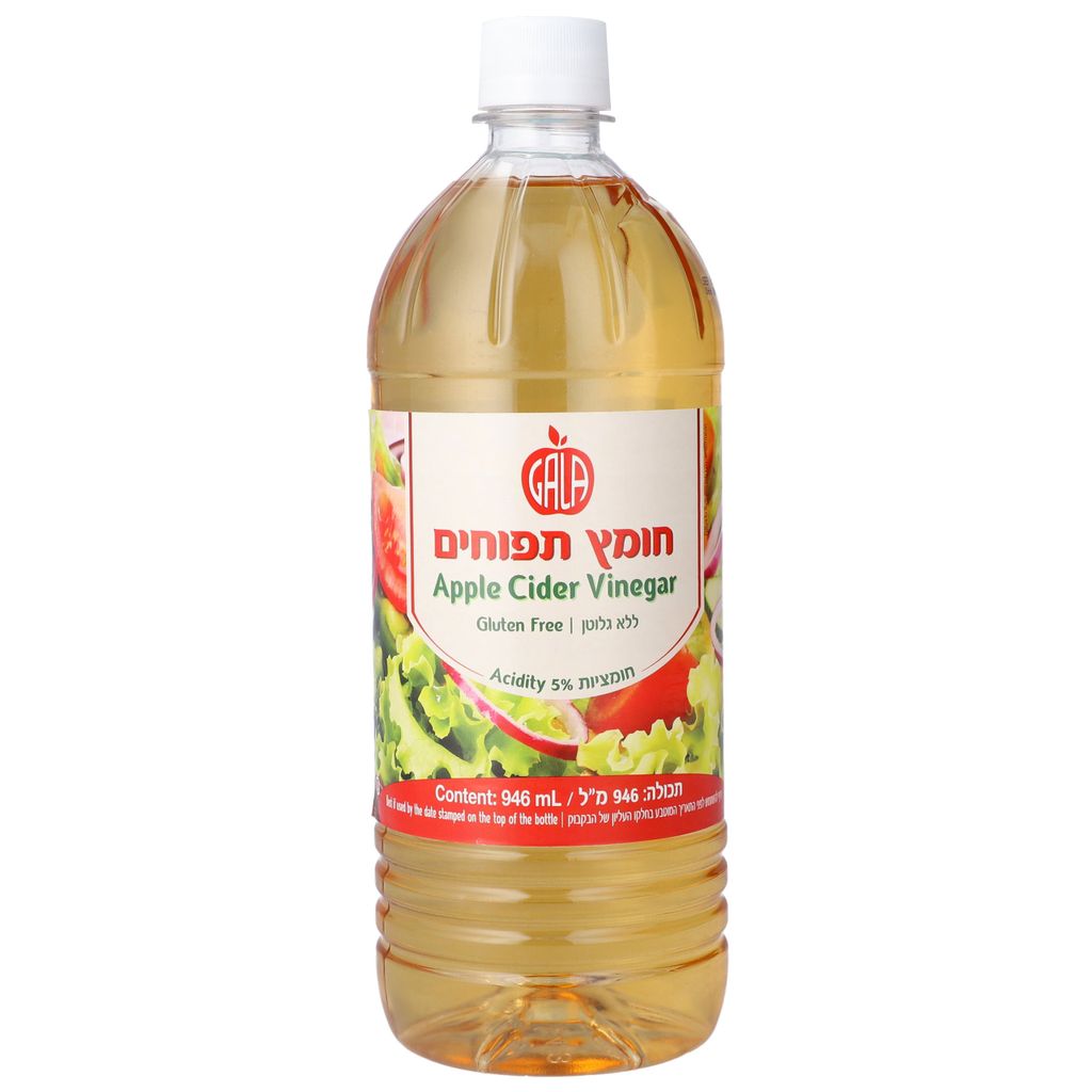 חומץ תפוחים גאלה ללא גלוטן 946 מ"ל