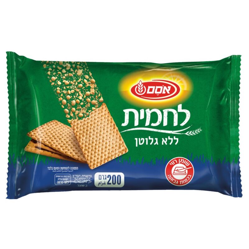 קרקר ללא גלוטן 200 גר אסם לחמית