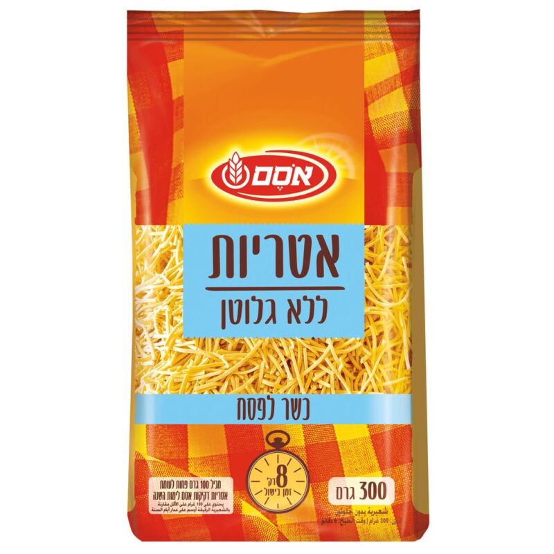 אטריות ללא גלוטן כלפ 300גרם אסם
